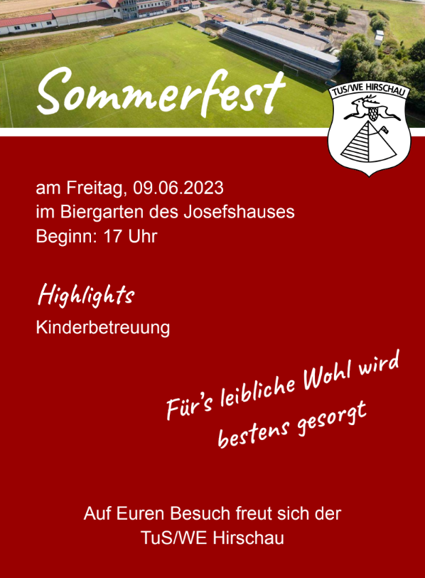 TuS/WE Sommerfest im Josefshaus