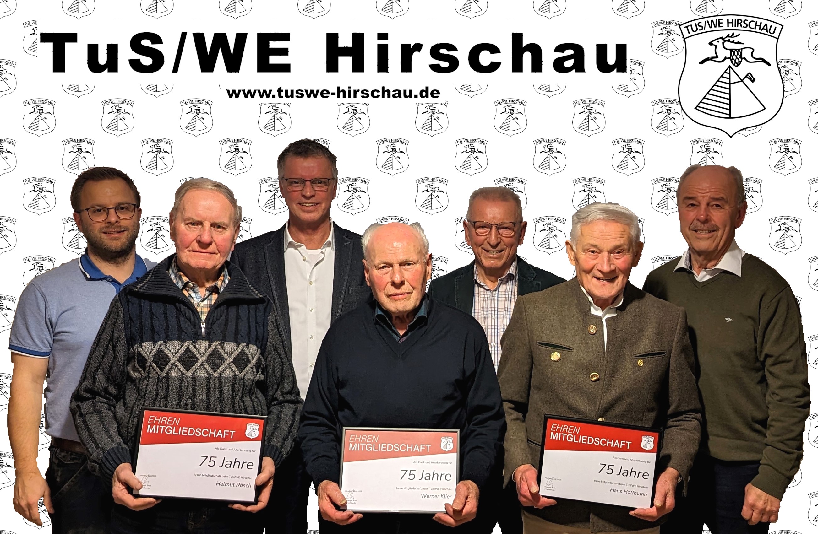 TuSWE ehrt Mitglieder zur 75 jährigen Vereinstreue